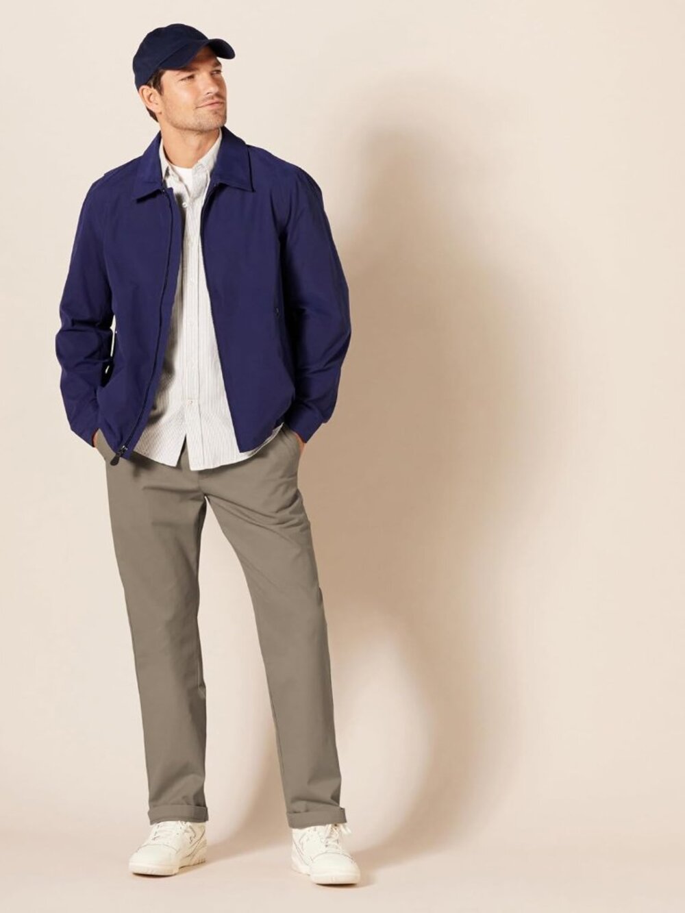 Men's Classic-Fit Wrinkle-Resistant Flat-Front Stretch Chino Pant - Picture 4 of 11